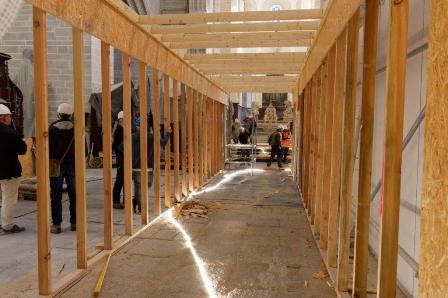 Divers travaux dans la nef 