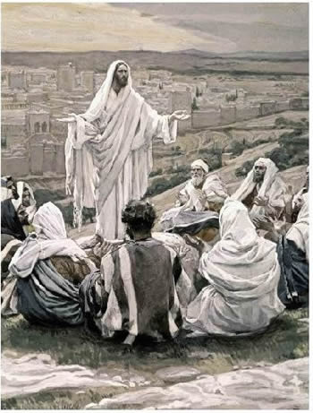 Jesus enseignant ses disciples