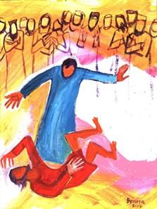 Illustration évangile et peinture - B Lopez