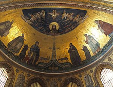 Mosaïques de l’abside de la basilique du Latran (Wikipédia).