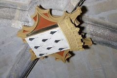 Blason clé de voûte restauré