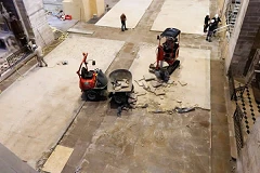 Retrait du plancher chauffant